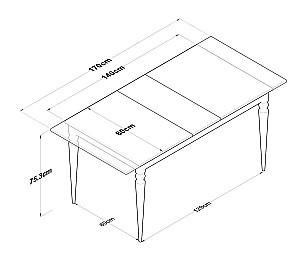 Masa Mirage Meble JA112 Alb