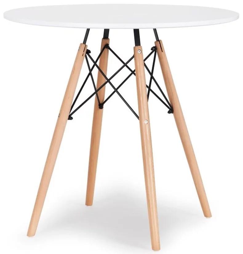 Masa Modern Home KJZB200-80 Alb/Lemn ( Bej)