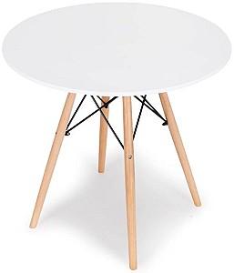 Masa Modern Home KJZB200-80 Alb/Lemn ( Bej)