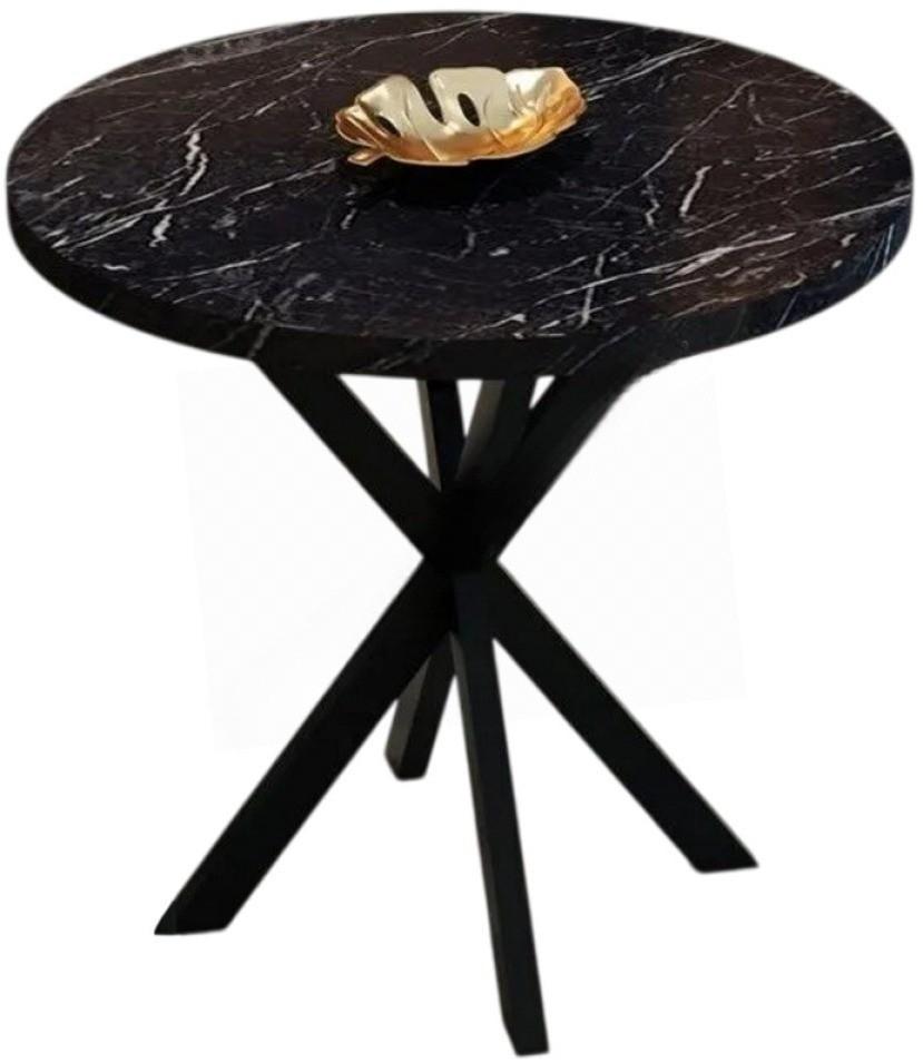 Masa Prestige Bendir Star Leg 70x75 Marmura Neagră/Negru