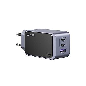 Incarcator telefon Ugreen Nexode GaN Air Mini Charger 2*Type-C+USB-A 65W X553 Black
