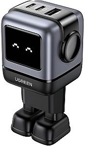 Incarcator telefon Ugreen Nexode Robot GaN Charger USB-A+2*USB-C 65W Black
