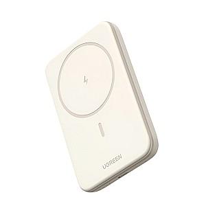 Acumulator extern Ugreen Mini Magnetic Wireless Qi Beige