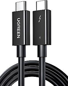 USB сablu Ugreen US501 Type-C to Type-C Thunderbolt 4 40Gbps Black