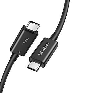 USB сablu Ugreen US501 Type-C to Type-C Thunderbolt 4 40Gbps Black