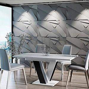 Masa Prospero Masiv White Gloss/Black Gloss