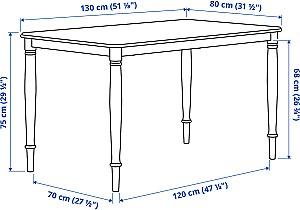 Masa IKEA Danderyd 130x80 Negru