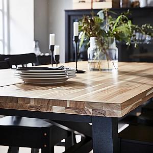 Masa IKEA Skogsta 235x100 Acacia Bej/Negru
