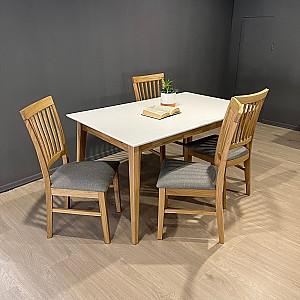 Masa MobiCasa Oslo 120 Alb/Natural(Maro)