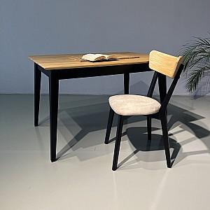 Masa MobiCasa Oslo 120 Natural(Maro)/Wenge(Negru)