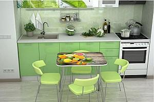 Masa Stendmebel Fructe 800х600х750 White/Chrome (cu fotoimprimeu)