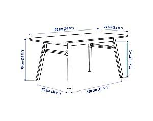 Masa IKEA Vedbo 180x90 Bambus Deschis(Bej)