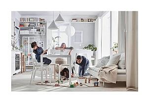 Masa IKEA Laneberg white 130/190x80 cm