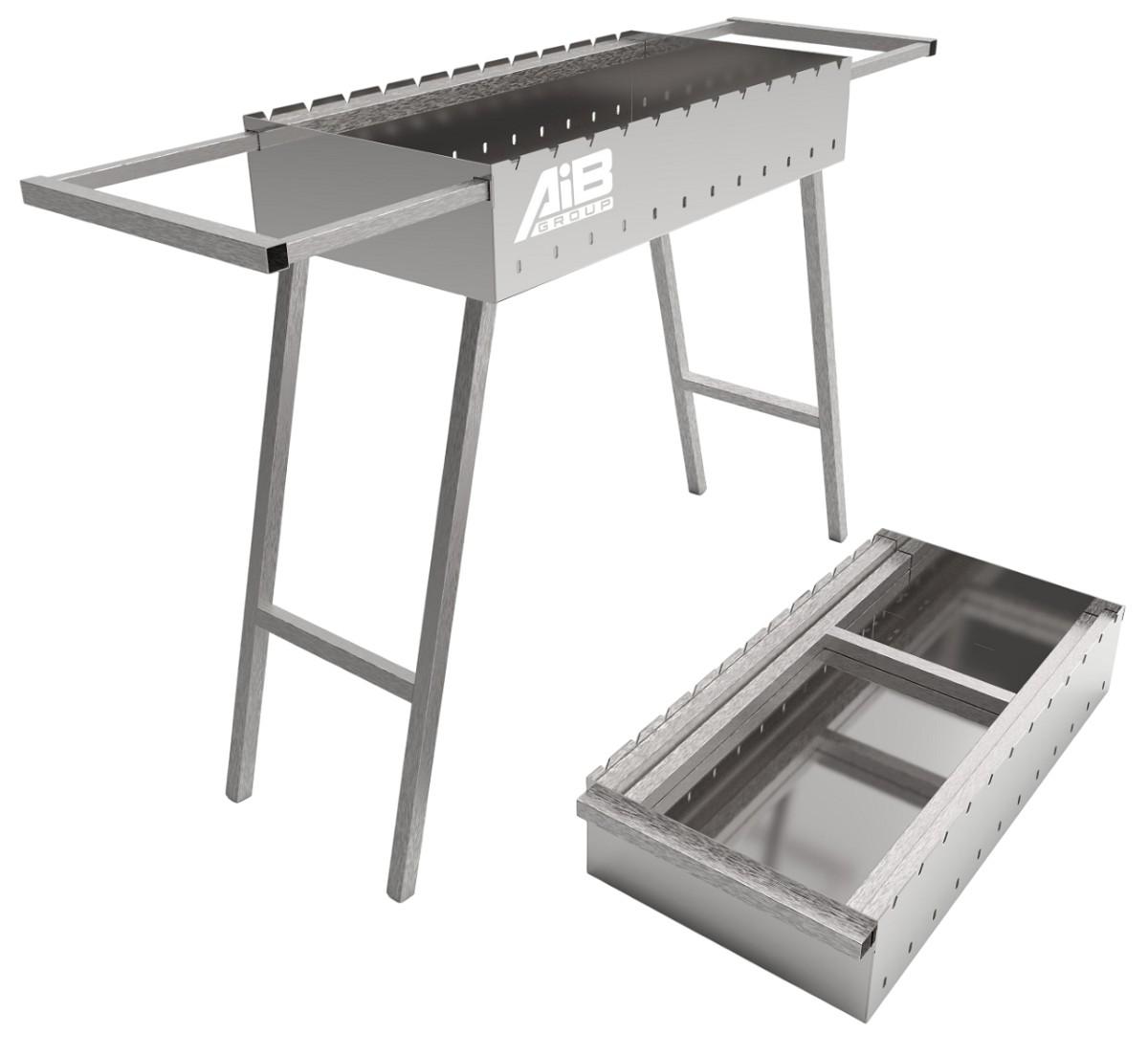 Gratar pentru frigarui AibGrill GoTur 1.5mm Inox