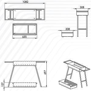 Gratar pentru frigarui AibGrill GoTur 1.5mm