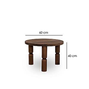 Masuta de cafea, reviste Trendy Ida 60 Nuc (Maro)