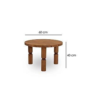 Masuta de cafea, reviste Trendy Ida 60 Castan (Maro)