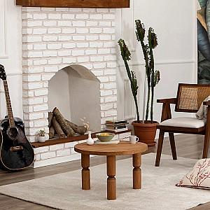 Masuta de cafea, reviste Trendy Ida 60 Castan (Maro)