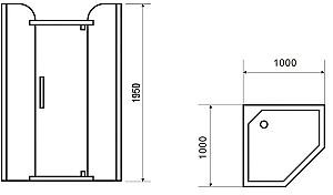 Cabina de dus VLM BS6025/12080R 120x80x215