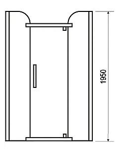Cabina de dus VLM BS3081/100B Check 100x100x195