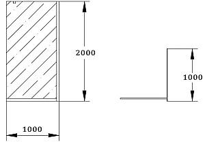 Paravan de dus VLM BC3030/100BG