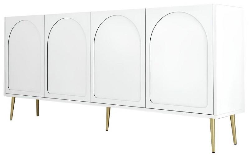 Comoda Trendy Lyon 80 Alb/Auriu