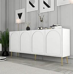 Comoda Trendy Lyon 80 Alb/Auriu