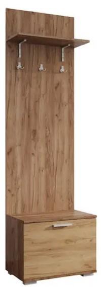 Antreu Sokme Viva (cuier) Stejar Kraft Tabako/Stejar Auriu