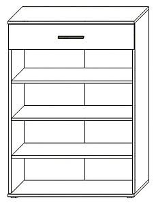 Dulap pentru incaltaminte Sokme Barcelona 2D/1S Stejar Artizan / Alb