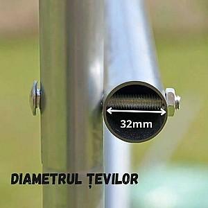 Seră de tip tunel Tehno Ms 12x4x2.5m Ø32mm