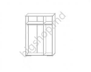 Dulap Sokme Francesca 3D (Stejar Wotan/Alb)