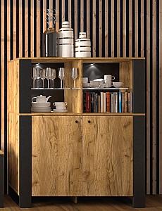 Dulap cu vitrina Sokme Old Vud 2D