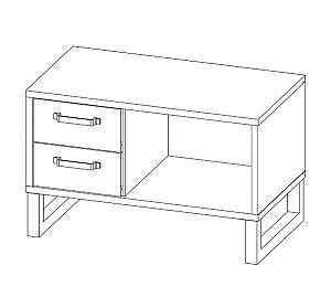 Dulap pentru incaltaminte Sokme Bari 1D/2S