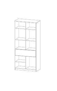 Dulap pentru copii Sokme Aigo AG4 2D1S