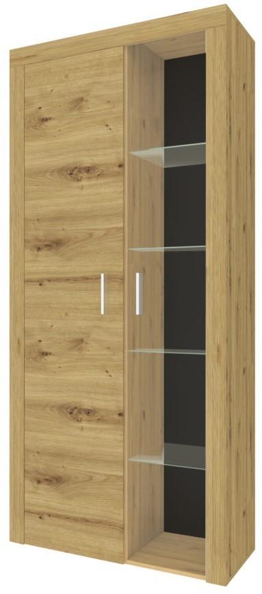 Dulap cu vitrina Sokme Focus înalt