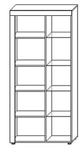 Dulap cu vitrina Sokme Focus înalt