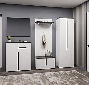 Dulap pentru incaltaminte Sokme Jordan 2D Alb/Antracit