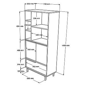 Comoda Trendy ON9B-S Nuc (Maro)