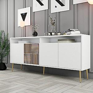 Comoda Trendy Milano Alb/Auriu