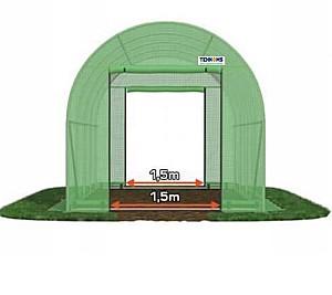 Seră de tip tunel Tehno Ms 6x4x2.5m/Ø32mm