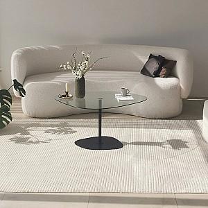 Masuta de cafea, reviste Trendy Soho Transparent/Negru