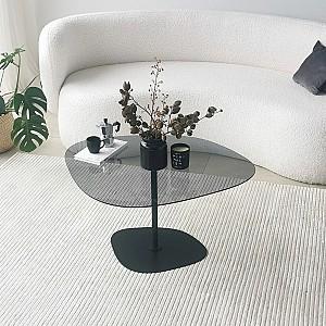 Masuta de cafea, reviste Trendy Soho Gri inchis/Negru