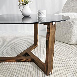 Masuta de cafea, reviste Trendy Miro Fume (Gri)