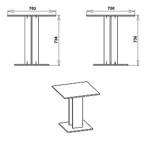 Masa KompaniT KS-7 Stejar sonoma (Bej)
