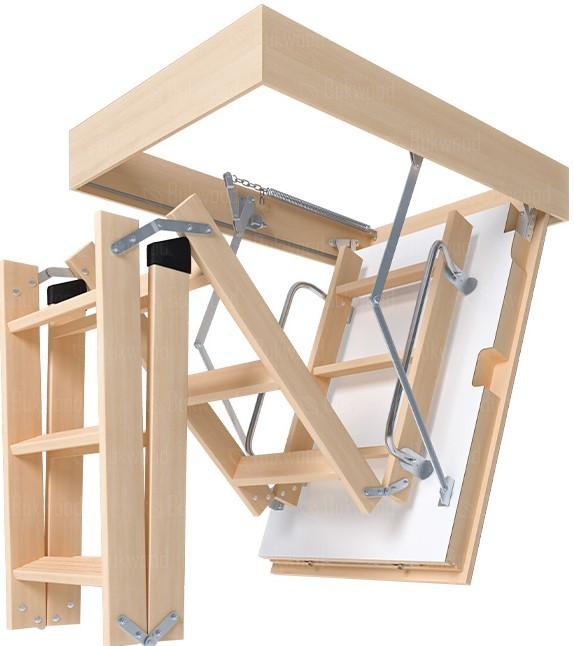 Scara mansarda Bukwood DOUBLE Luxe Mini 60x90cm