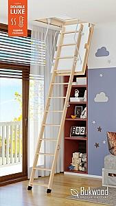 Scara mansarda Bukwood DOUBLE Luxe Mini 60x90cm