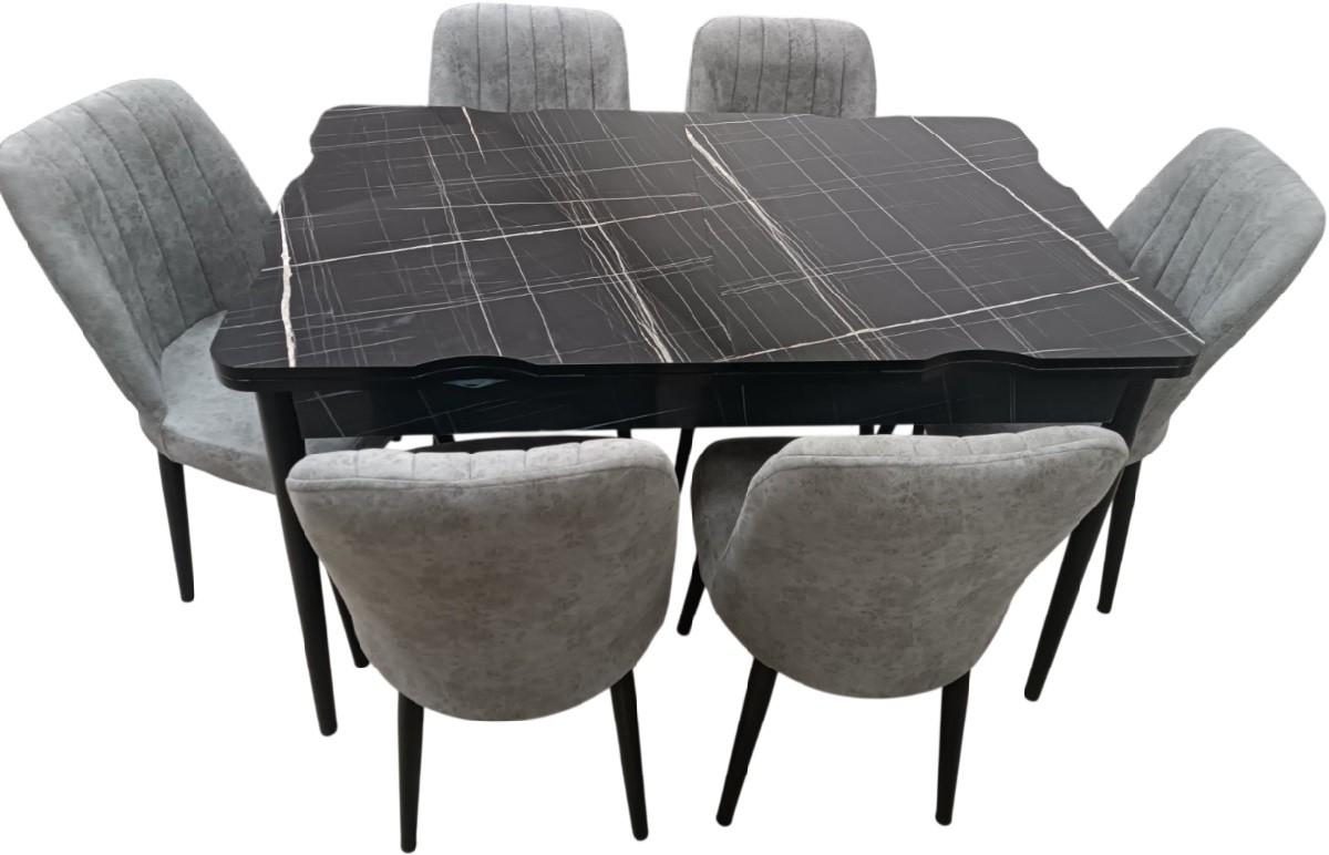 Set de masa si scaune Kelebek ES-502 (6 scaune)