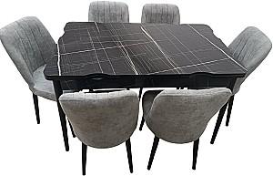 Set de masa si scaune Kelebek ES-502 (6 scaune)