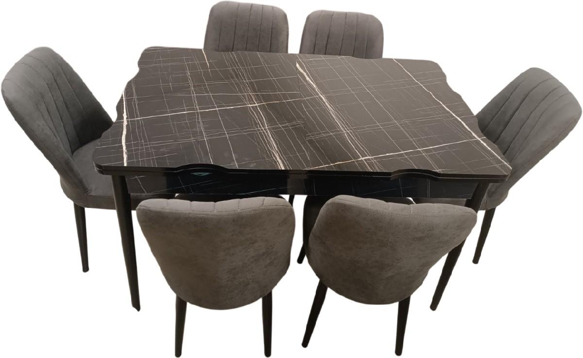 Set de masa si scaune Kelebek ES-503 (6 scaune)