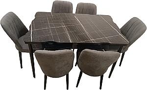 Set de masa si scaune Kelebek ES-503 (6 scaune)